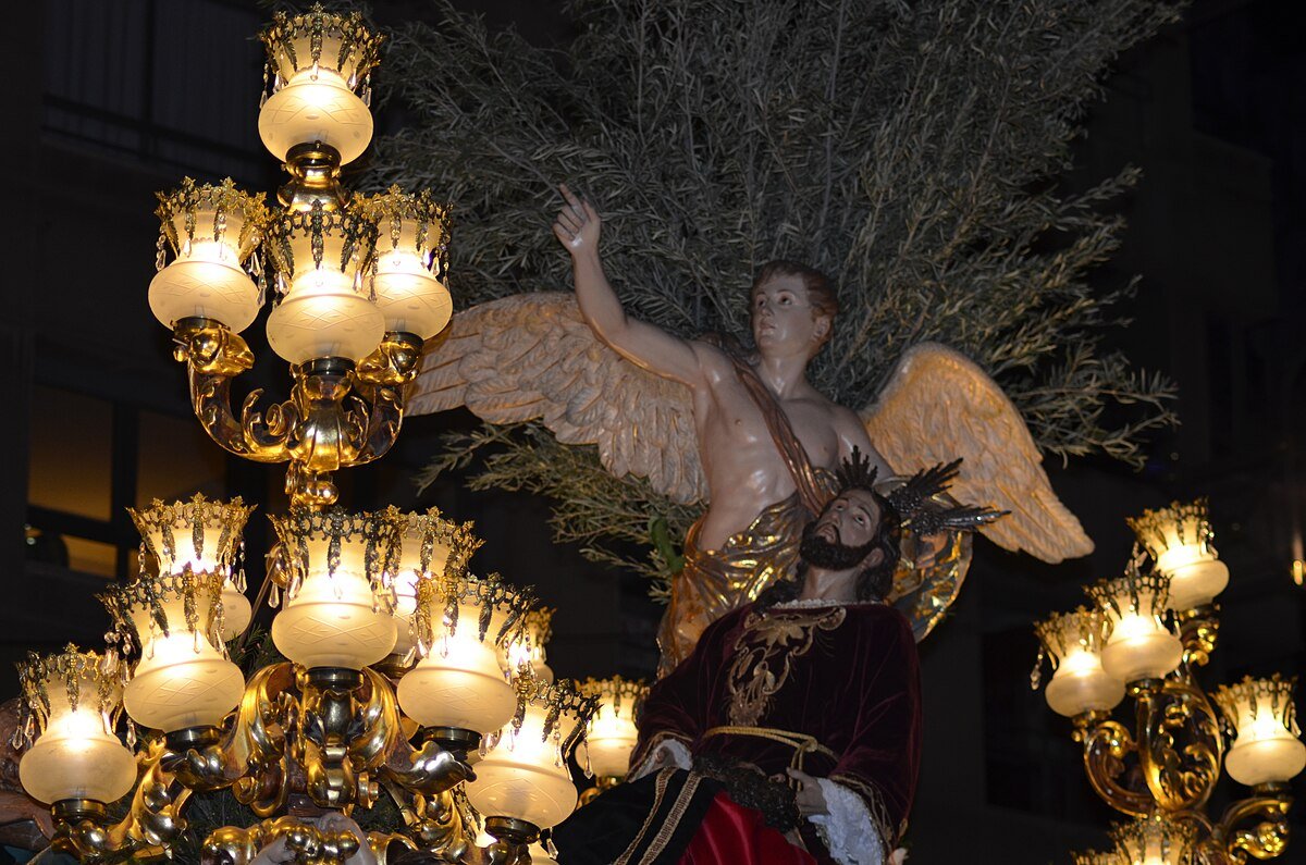 Paso de la Oración en el Huerto en la Semana Santa de Cartagena