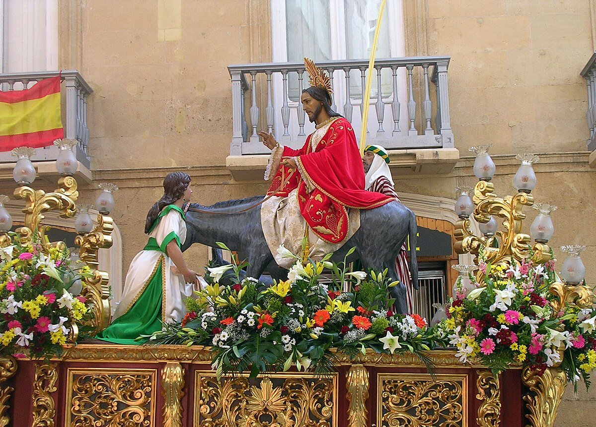 Procesión del Domingo de Ramos en la Semana Santa de Cartagena